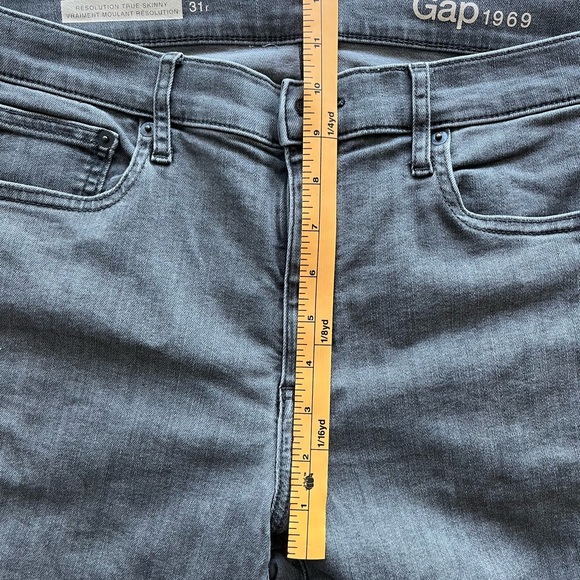 Gap 1969 Grey Wash Jeans 31R - Picture 5 of 5